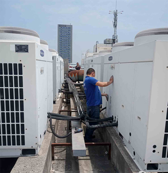 烈山中央空调制热和不制冷系统维修方法